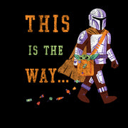 Men's Star Wars: The Mandalorian Halloween This is the Way Treats  Adult T-Shirt