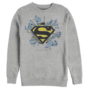 Men's Superman Logo Broken Chain  Adult Sweatshirt