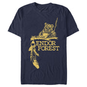 Men's Star Wars Ewok Endor Forest Feather  Adult T-Shirt