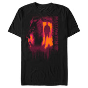 Men's Halloween II Michael Myers Standing Door Sequel  Adult T-Shirt