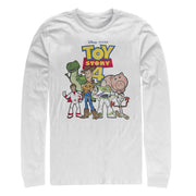 Men's Toy Story Character Logo Party  Adult Long Sleeve Shirt