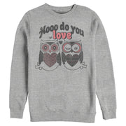 Men's Lost Gods Hooo do you Love Owls  Adult Sweatshirt