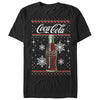 Men's Coca Cola Christmas Bottle Snowflake  Adult T-Shirt