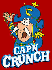 Men's Cap'n Crunch Christmas Lights Logo  Adult T-Shirt