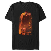 Men's Star Wars: Andor Rebellion Hero Cassian and B2EMO  Adult T-Shirt