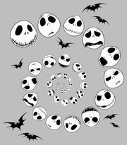 Men's The Nightmare Before Christmas Jack Emotions Swirl  Adult T-Shirt