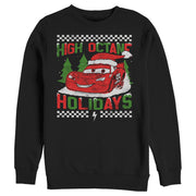 Men's Cars Lightning McQueen High Octane Holidays  Adult Sweatshirt