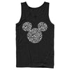 Men's Mickey & Friends Filled With Faces  Adult Tank Top