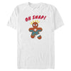 Men's Marvel Christmas Spider-Man Snap Gingerbread Cookie  Adult T-Shirt