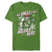 Men's Marvel Hulk Uncle Holiday Hero  Adult T-Shirt