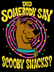 Men's Scooby Doo Did Somebody Say Scooby Snacks?  Adult T-Shirt