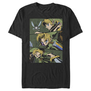 Men's Nintendo Zelda Anime Comic Strip  Adult T-Shirt