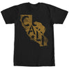 Men's Lost Gods Distressed Cali State Bear  Adult T-Shirt