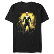 Men's Black Adam Electricity Antihero  Adult T-Shirt