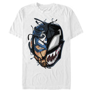 Men's Marvel Captain America Venom Mask Symbol  Adult T-Shirt