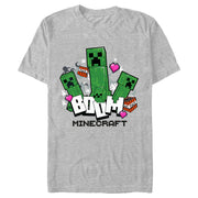 Men's Minecraft Creepers Boom Logo  Adult T-Shirt