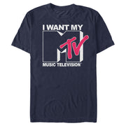 Men's MTV I Want My Music Television  Adult T-Shirt