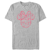 Men's Mickey & Friends Minnie Heart Silhouette  Adult T-Shirt