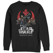 Men's Star Wars Rogue One Rebellion Groupshot Logo  Adult Sweatshirt