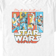 Men's Star Wars Colorful Panels  Adult T-Shirt