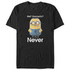 Men's Despicable Me Minion Never Sarcastic  Adult T-Shirt