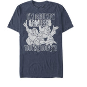 Men's Snow White and the Seven Dwarves Grumpy & Dopey  Adult T-Shirt