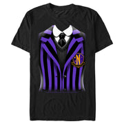 Men's Wednesday Nevermore Academy Uniform Purple  Adult T-Shirt