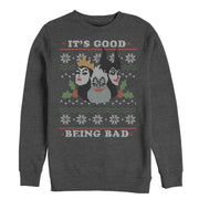 Men's Disney Princesses Christmas Being Bad  Adult Sweatshirt