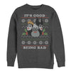 Men's Disney Princesses Christmas Being Bad  Adult Sweatshirt