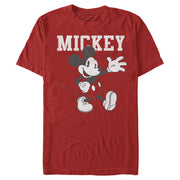 Men's Mickey & Friends Retro Walking Pose  Adult T-Shirt