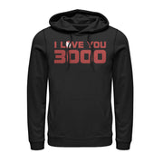 Men's Marvel Love You 3000 Stark Helmet  Adult Pull Over Hoodie