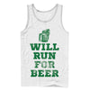 Men's CHIN UP Running For Beer  Adult Tank Top