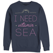 Women's CHIN UP Need Vitamin Sea  Adult Sweatshirt