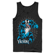 Men's Marvel Venom Retro Web  Adult Tank Top