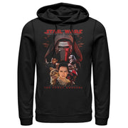 Men's Star Wars The Force Awakens Kylo Ren and Rey  Adult Pull Over Hoodie