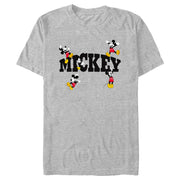 Men's Mickey & Friends Character Name  Adult T-Shirt