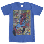 Men's Marvel Spider-Man Comic Book Page Print  Adult T-Shirt