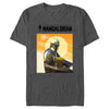 Men's Star Wars: The Mandalorian Grogu and Din Djarin Epic Poster  Adult T-Shirt