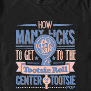 Men's Tootsie Pop How Many Licks Does It Take  Adult T-Shirt