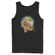 Men's Pirates of the Caribbean: On Stranger Tides Distressed Skull Logo  Adult Tank Top