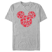 Men's Mickey & Friends Heart Silhouette  Adult T-Shirt