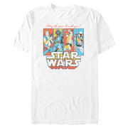 Men's Star Wars Colorful Panels  Adult T-Shirt