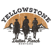 Men's Yellowstone Riders Of Dutton Ranch Silhouette  Adult T-Shirt