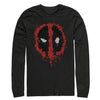 Men's Marvel Deadpool Splatter Icon  Adult Long Sleeve Shirt