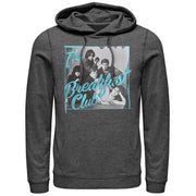 Men's The Breakfast Club Grayscale Character Pose  Adult Pull Over Hoodie