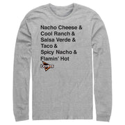 Men's Doritos Flavors Stack  Adult Long Sleeve Shirt