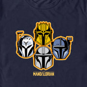 Men's Star Wars: The Mandalorian Helmet Stack  Adult T-Shirt