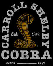 Men's Shelby Cobra Gold Cobra Super Fast Logo  Adult T-Shirt