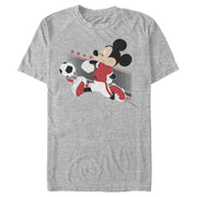 Men's Mickey & Friends Mickey Mouse Denmark Soccer Team  Adult T-Shirt