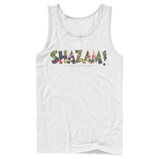 Men's Justice League Shazam Tropical Logo  Adult Tank Top